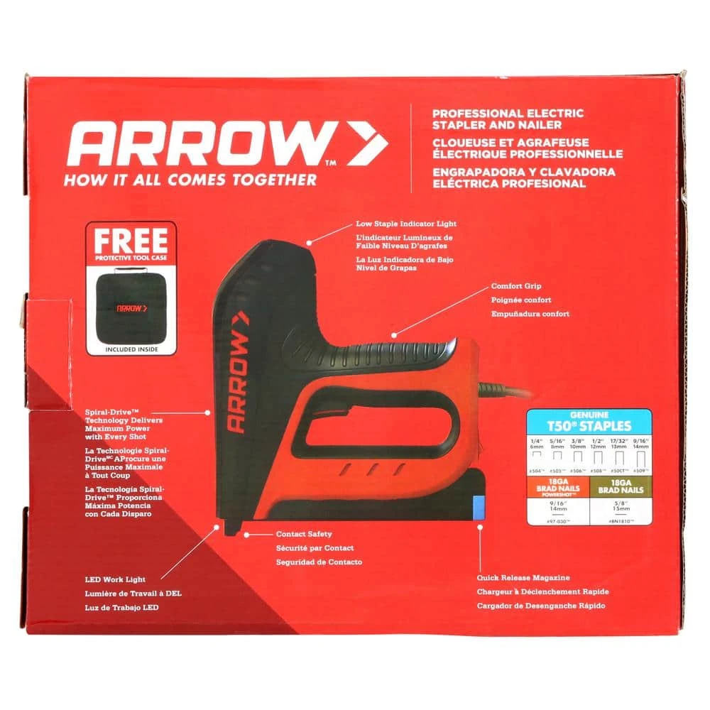Arrow 6 in. Electric Stapler and Brad Nailer - Image 2