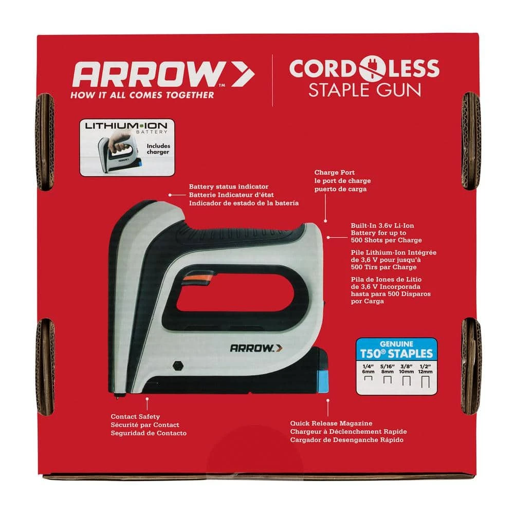 Arrow T50DCD Cordless Staple Gun - Image 10