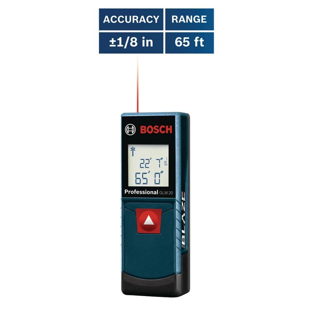 Bosch BLAZE 65 ft. Laser Distance Tape Measuring Tool with Real Time Measuring - Image 5