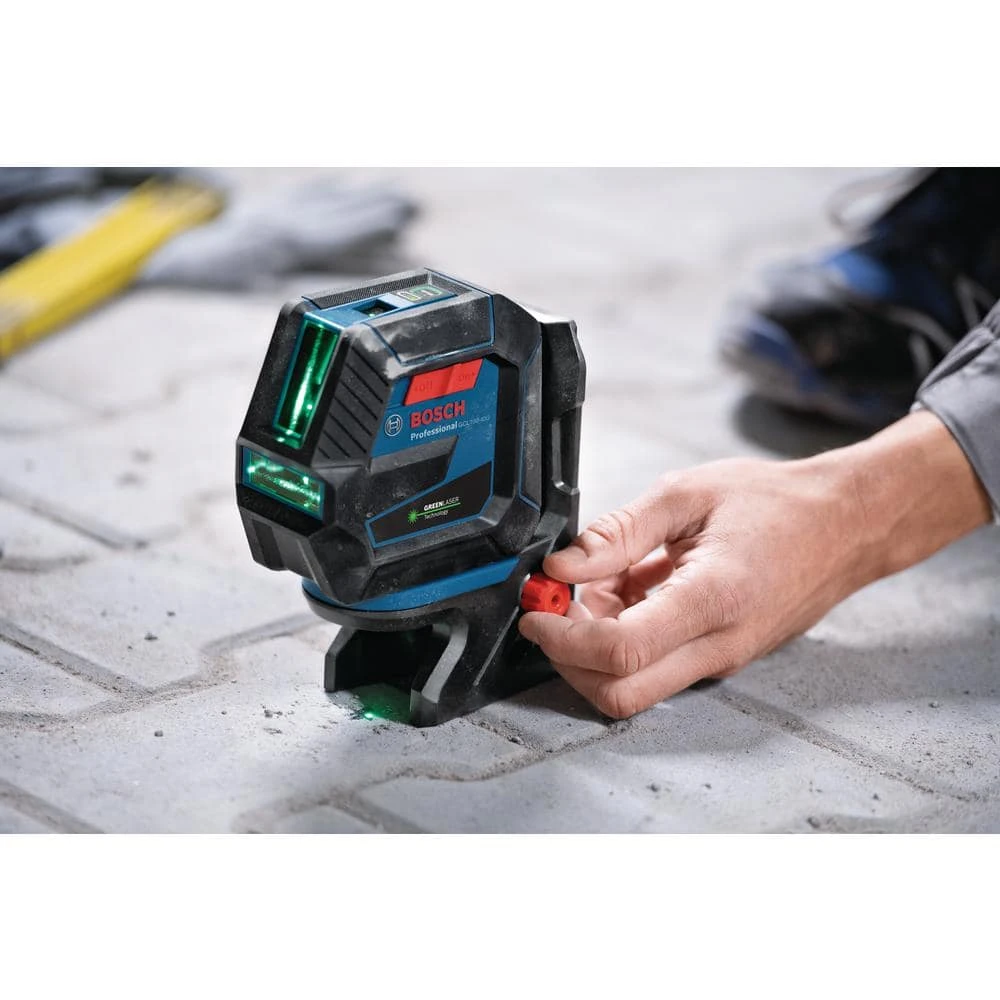 Bosch 100 ft. Green Combination Laser Level Self Leveling with VisiMax Technology, Fine Adjustment Mount & Hard Carrying Case - Image 11