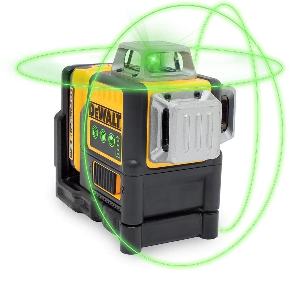 DEWALT 12-Volt MAX Lithium-Ion 100 ft. Green Self-Leveling 3-Beam 360 Degree Laser Level with 2.0Ah Battery, Charger & Case - Image 3