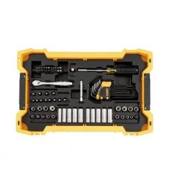 DEWALT 1/4 in. and 3/8 in. Drive Mechanics Tool Set with Toughsystem Trays (131-Piece)
