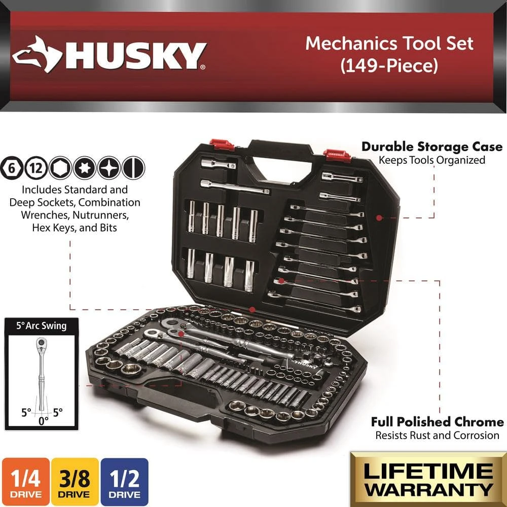 Husky Mechanics Tool Set (149-Piece) - Image 3