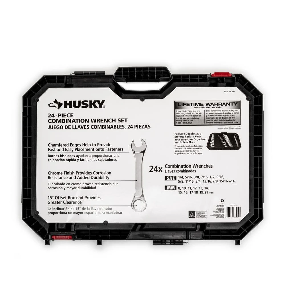 Husky SAE/MM Combination Wrench Set (24-Piece) - Image 5