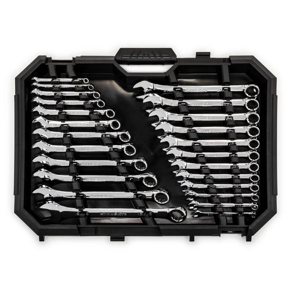 Husky SAE/MM Combination Wrench Set (24-Piece) - Image 6