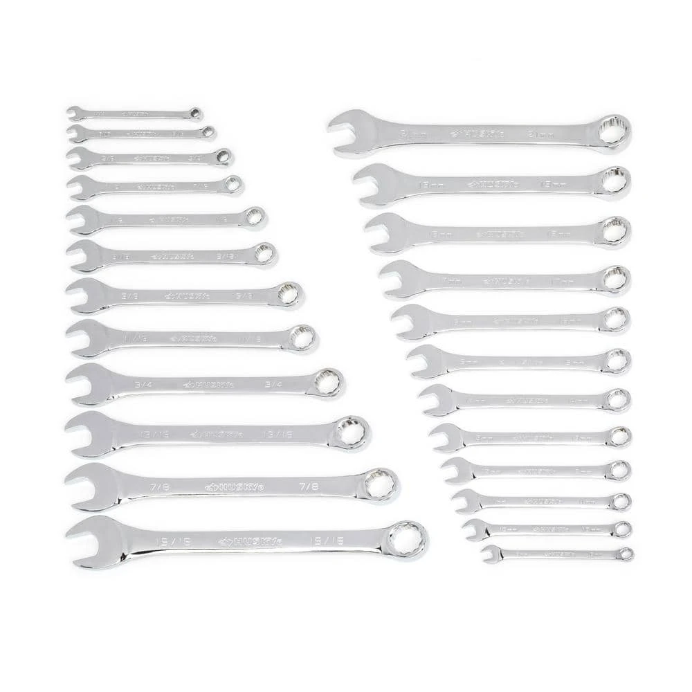 Husky SAE/MM Combination Wrench Set (24-Piece) - Image 7