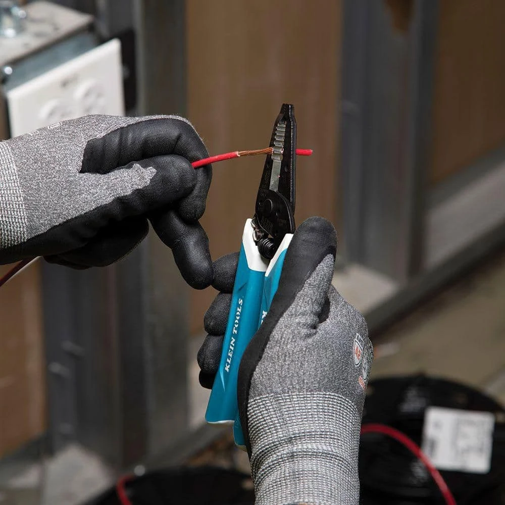 Klein Tools Wire Stripper, Side Cutting Pliers, and Long Nose Pliers Tool Set - Image 5