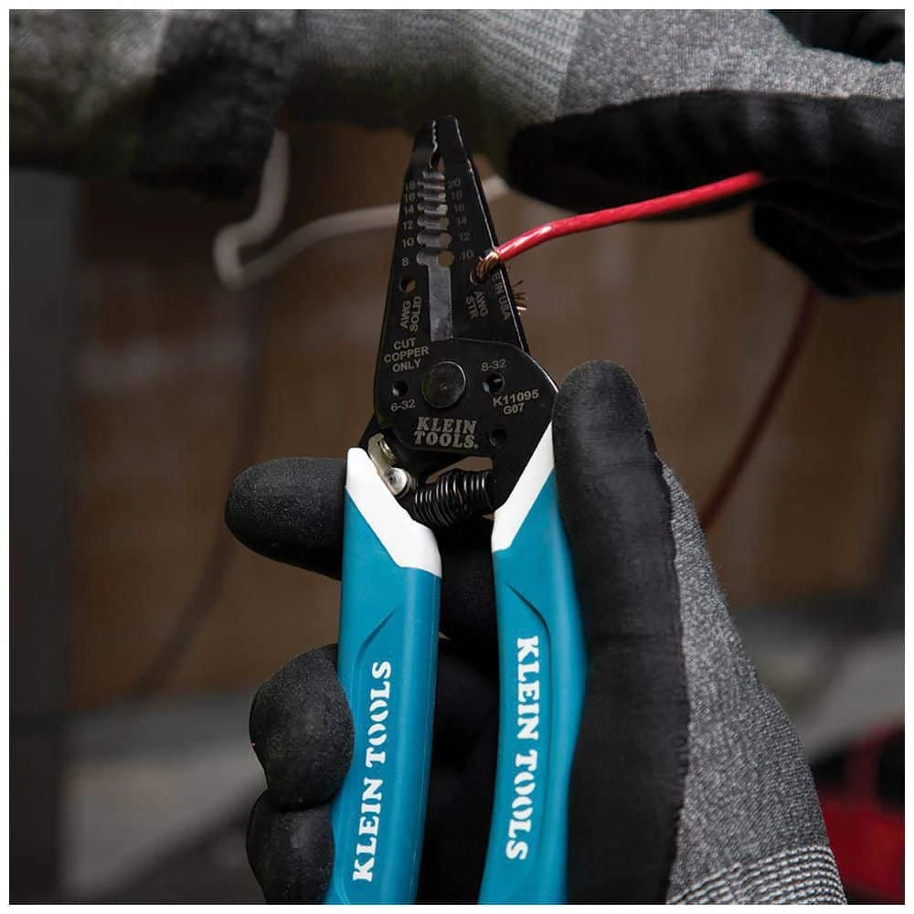 Klein Tools Wire Stripper, Side Cutting Pliers, and Long Nose Pliers Tool Set - Image 9