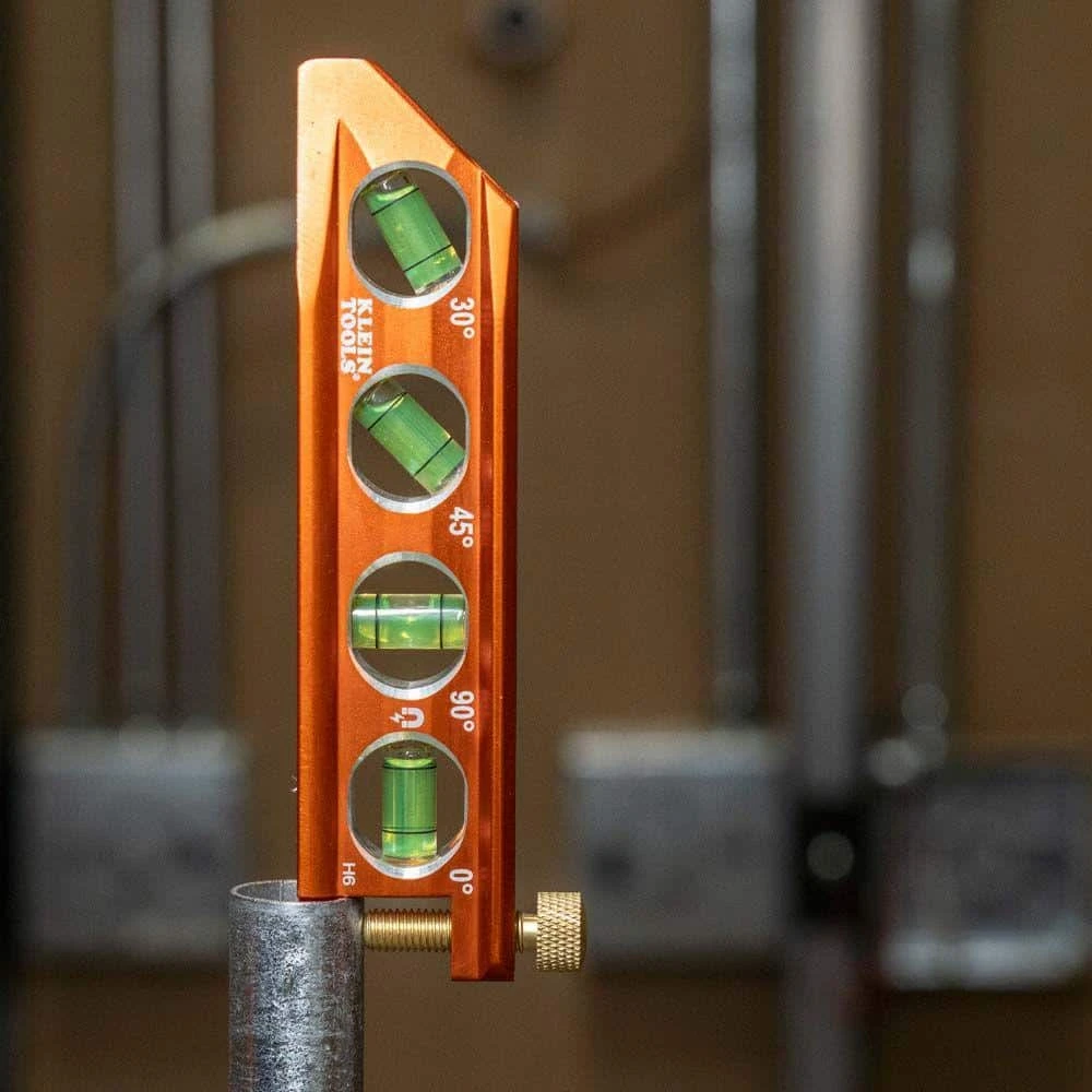 Klein Tools 6.25 in. 4-Vial Conduit Level - Image 11