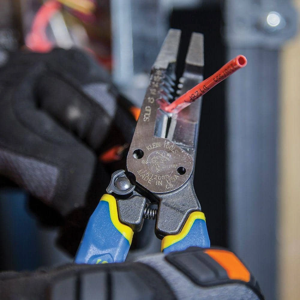Klein Tools 8 in. Heavy Duty Wire Stripper for 12-20 AWG Stranded and 10-18 AWD Solid Wire - Image 9