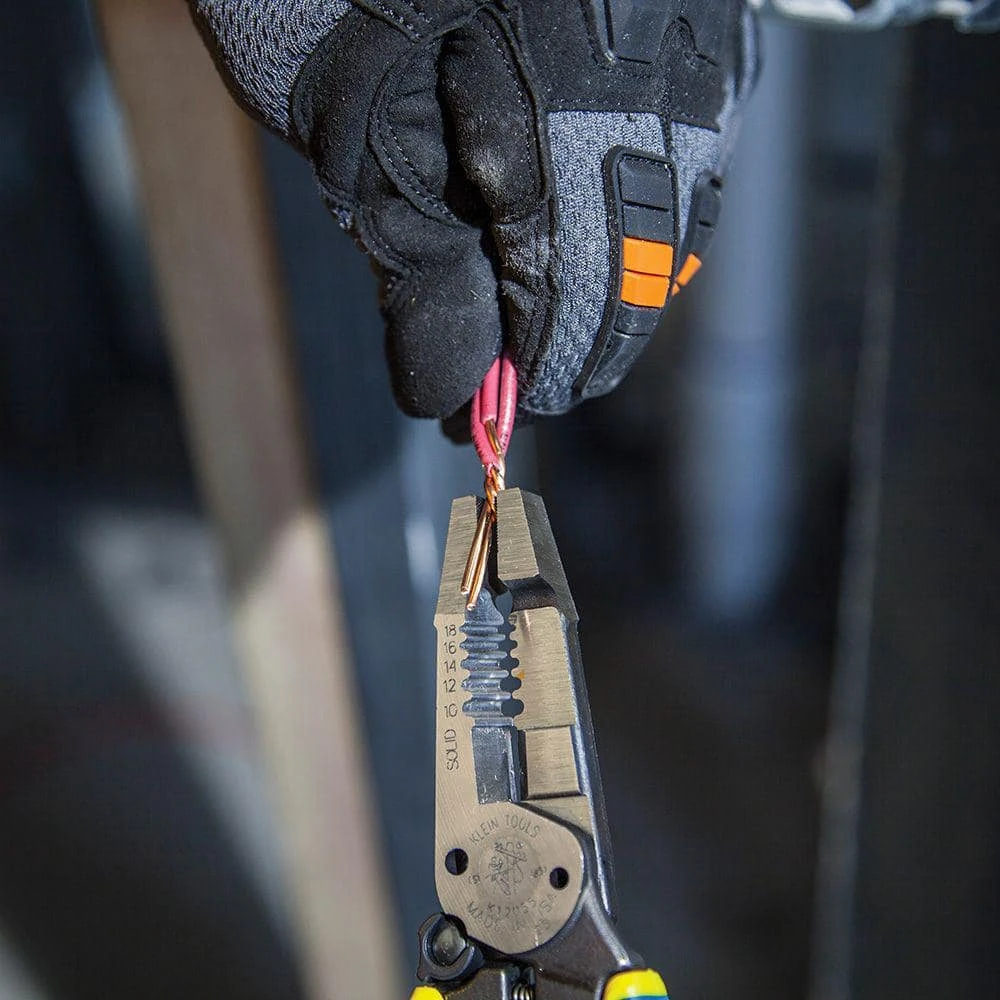 Klein Tools 8 in. Heavy Duty Wire Stripper for 12-20 AWG Stranded and 10-18 AWD Solid Wire - Image 8
