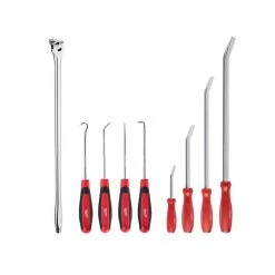 Milwaukee 1/2 in. Drive 24 in. Breaker Bar with Pry Bar Set and Hook and Pick Set (9-Piece)