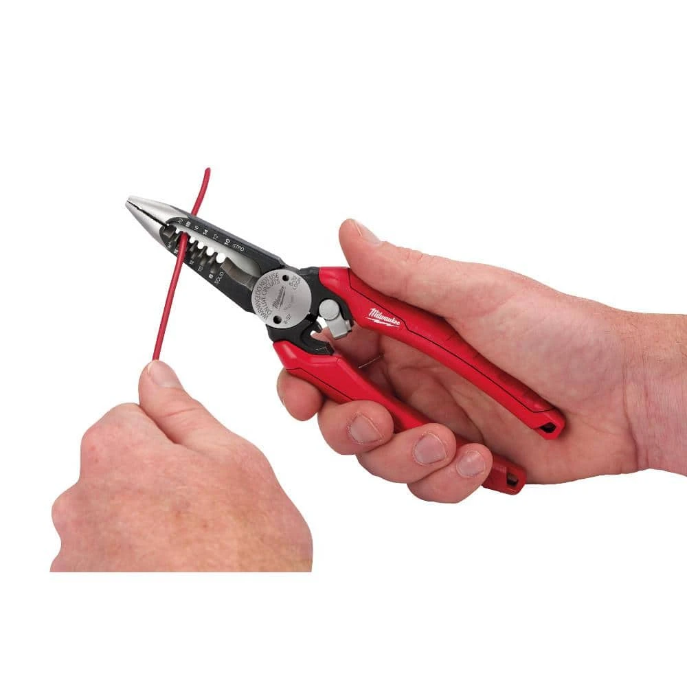 Milwaukee 7.75 in. Combination Electricians 6-in-1 Wire Strippers Pliers - Image 6