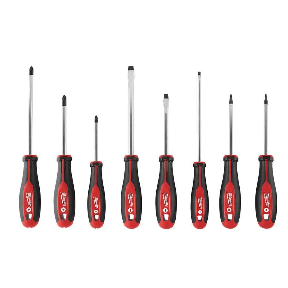 Milwaukee 7.75 in. Combination Electricians 6-in-1 Wire Strippers Pliers with Screwdriver Set (8-Piece) - Image 3