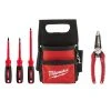 Milwaukee Electrician's Hand Tool Set With Tool Pouch (5-Piece)