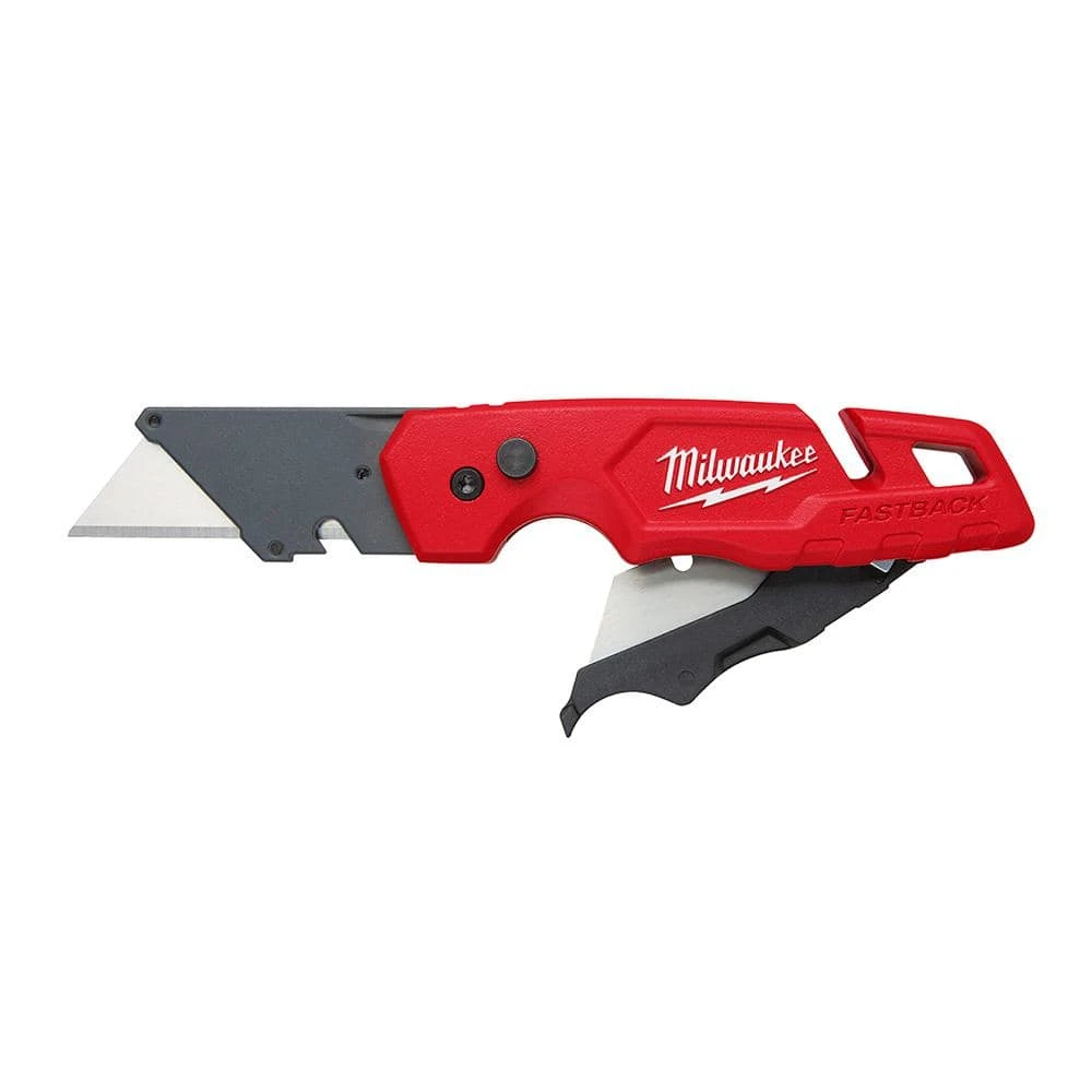 Milwaukee FASTBACK Folding Utility Knife with Blade Storage and General Purpose Blade