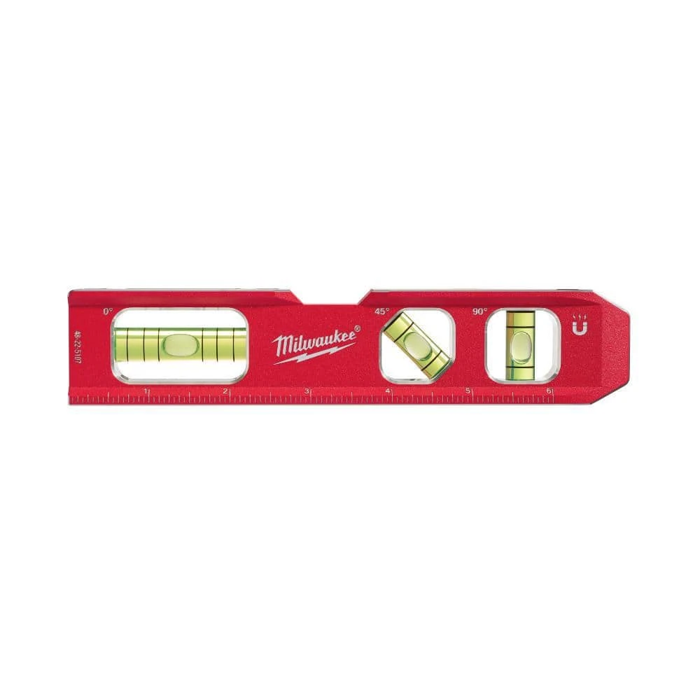 Milwaukee 24 in. Magnetic I-Beam Level with 7 in. Billet Torpedo Level - Image 8