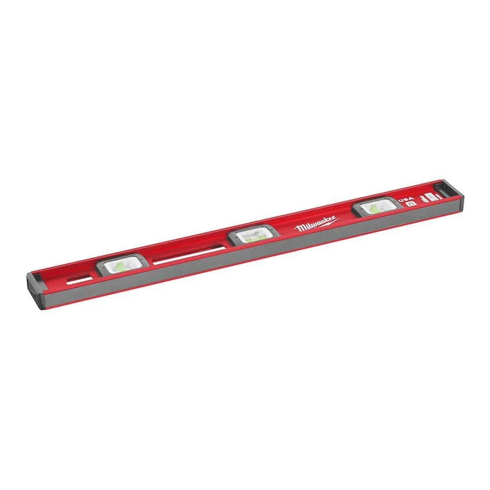 Milwaukee 24 in. Magnetic I-Beam Level with 7 in. Billet Torpedo Level - Image 4