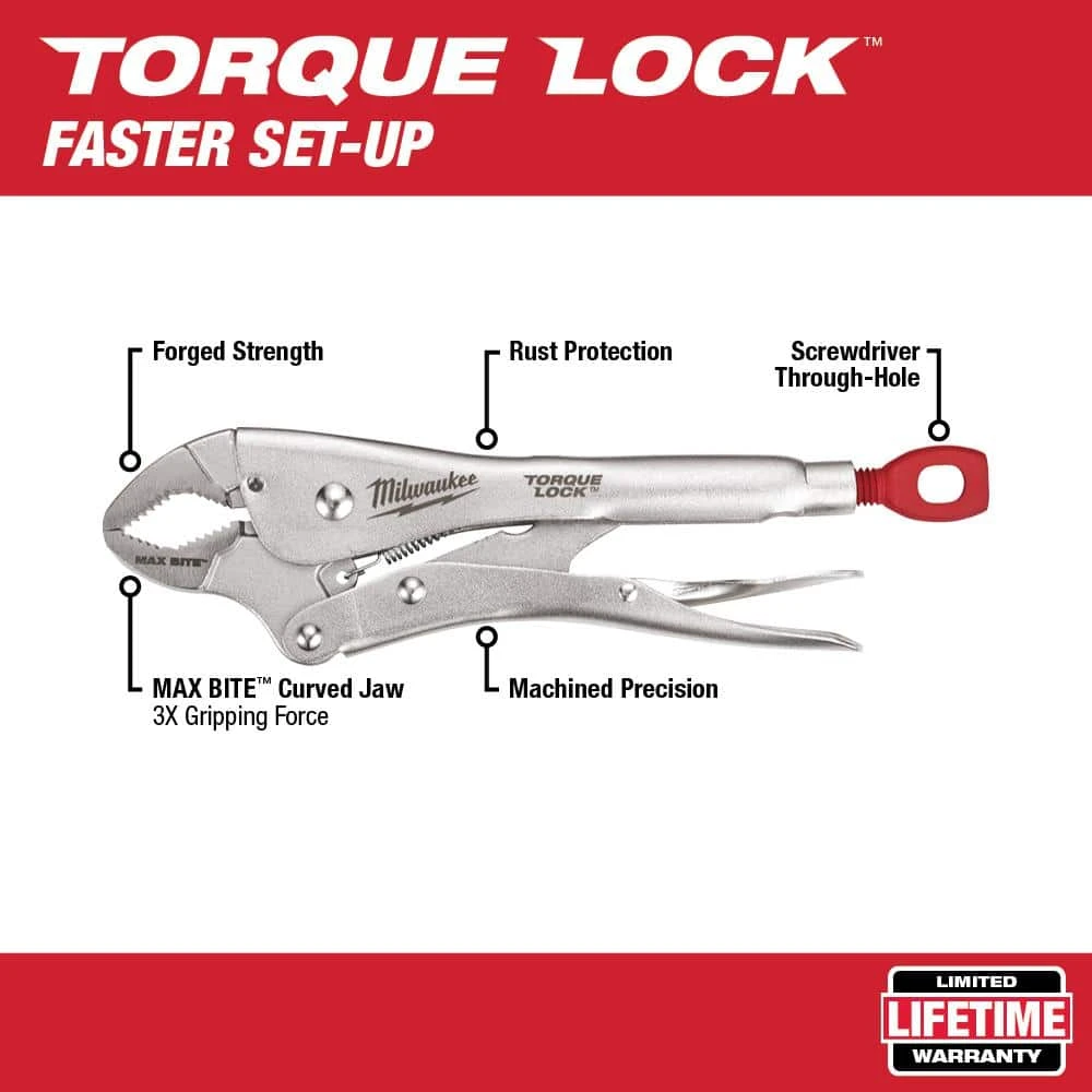 Milwaukee Torque Lock Locking Pliers Kit (10-Piece) - Image 3