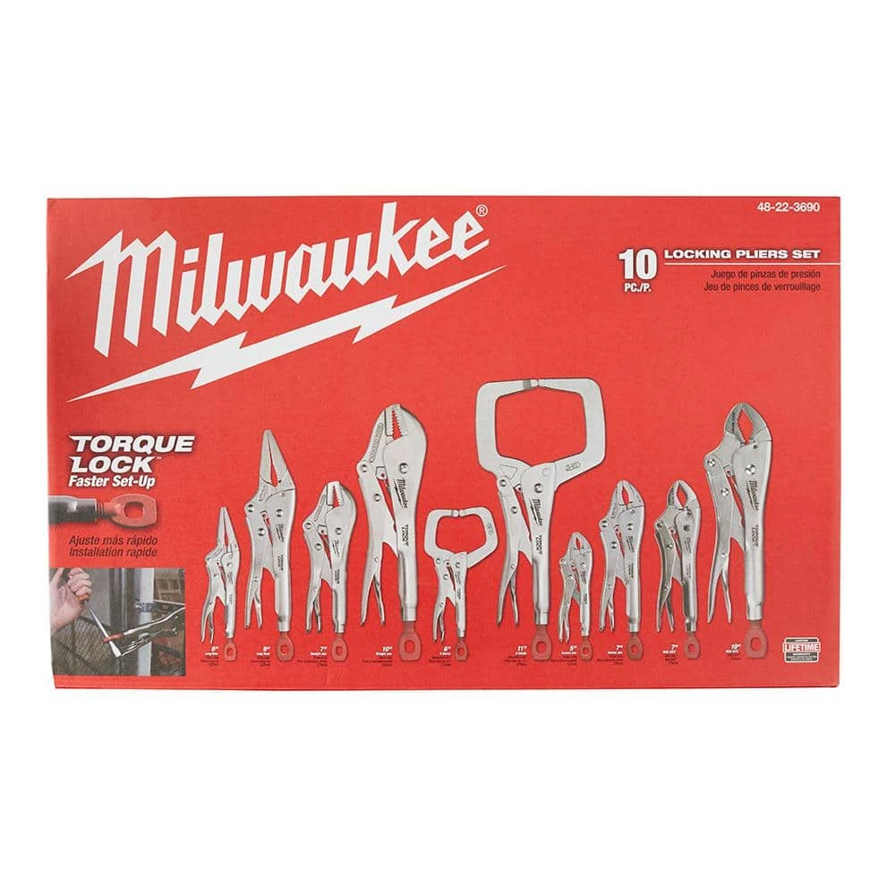 Milwaukee Torque Lock Locking Pliers Kit (10-Piece) - Image 11