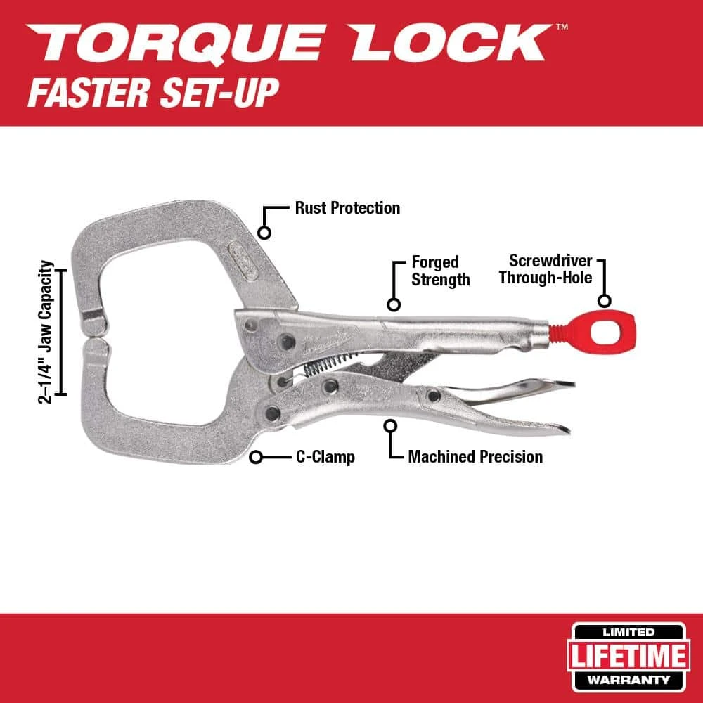 Milwaukee Torque Lock Locking Pliers Kit (10-Piece) - Image 6