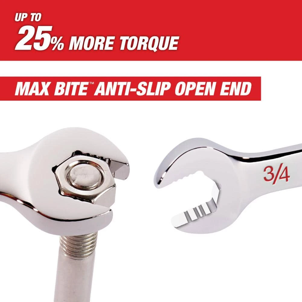 Milwaukee Combination SAE and Metric Wrench Mechanics Tool Set (30-Piece) - Image 6