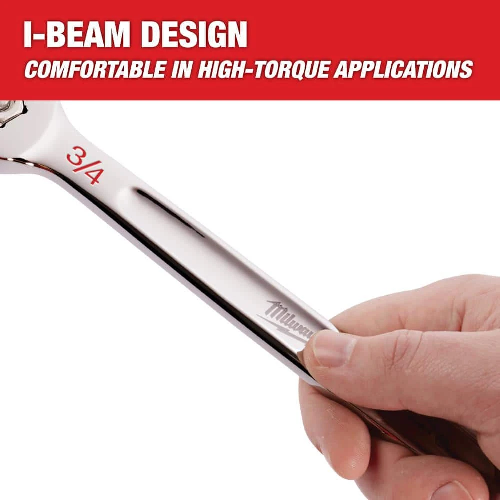 Milwaukee Combination SAE and Metric Wrench Mechanics Tool Set (30-Piece) - Image 7