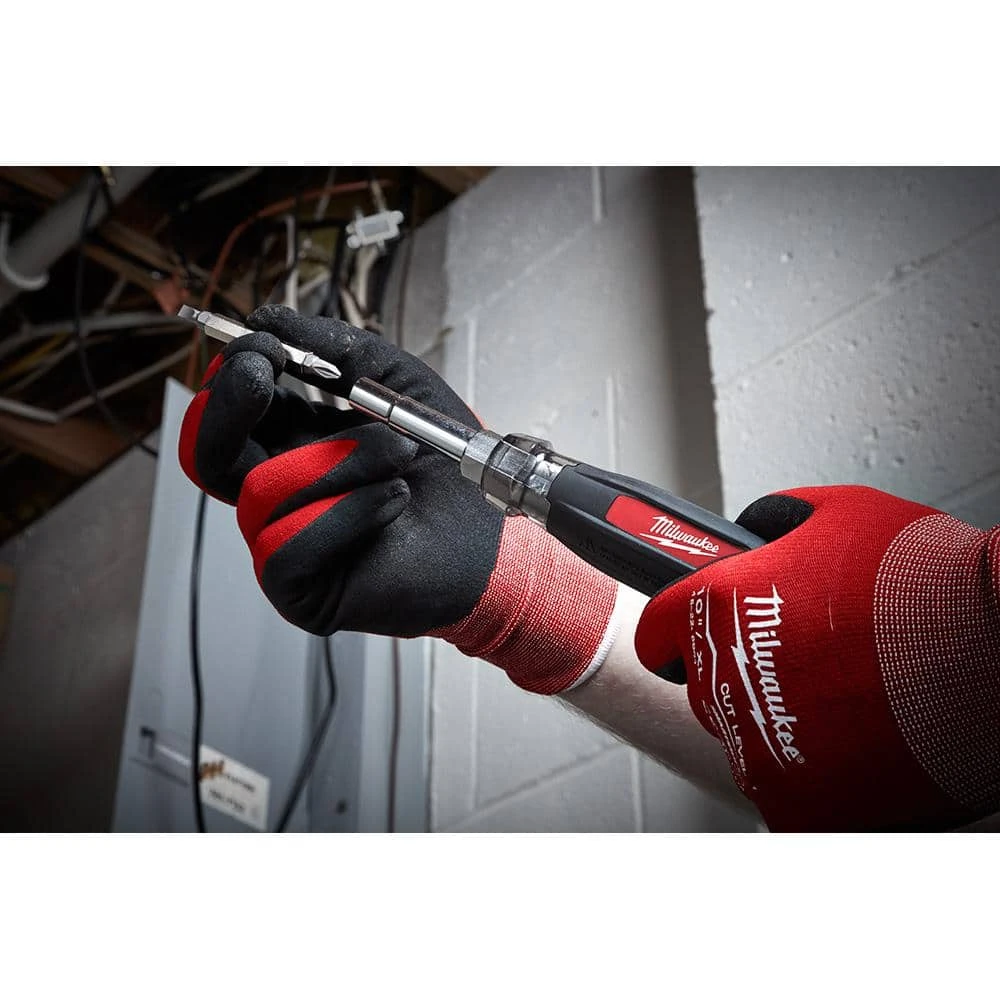 Milwaukee 13-in-1 Multi-Tip Cushion Grip Screwdriver with 6-in-1 Wire Stripper Pliers - Image 6