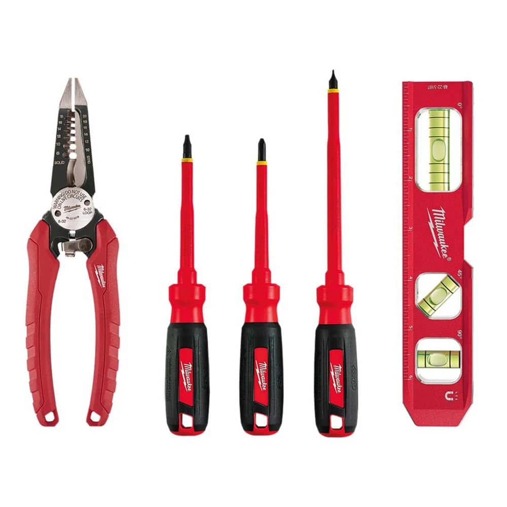 Milwaukee Electrician's 5-Piece Hand Tool Set