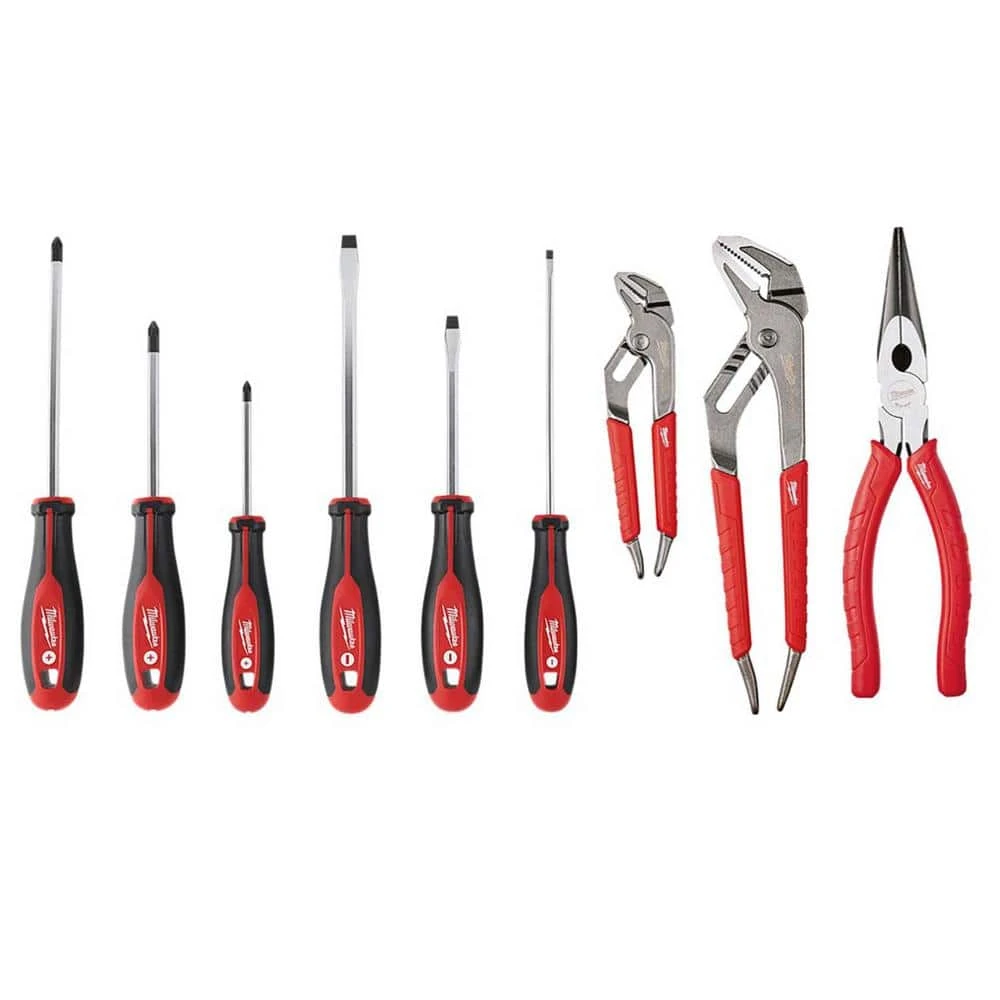 Milwaukee Electrician's Screwdriver and Pliers Set (9-Piece)