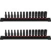 Milwaukee SHOCKWAVE 1/4 in. Drive Metric Deep Well 6 Point Impact Socket Set (28-Piece)