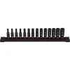 Milwaukee SHOCKWAVE 1/4 in. Drive Metric Deep Well 6 Point Impact Socket Set (14-Piece)