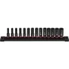Milwaukee SHOCKWAVE 3/8 in. Drive Metric Deep Well 6 Point Impact Socket Set (14-Piece)