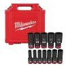 Milwaukee SHOCKWAVE 1/2 in. Drive SAE Deep Well Impact Socket Set (12-Piece)