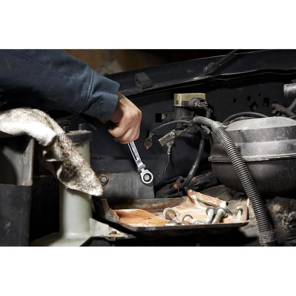 Milwaukee 144-Position Flex-Head Ratcheting Combination Wrench Set Metric with Screwdriver Set (25-Piece) - Image 8