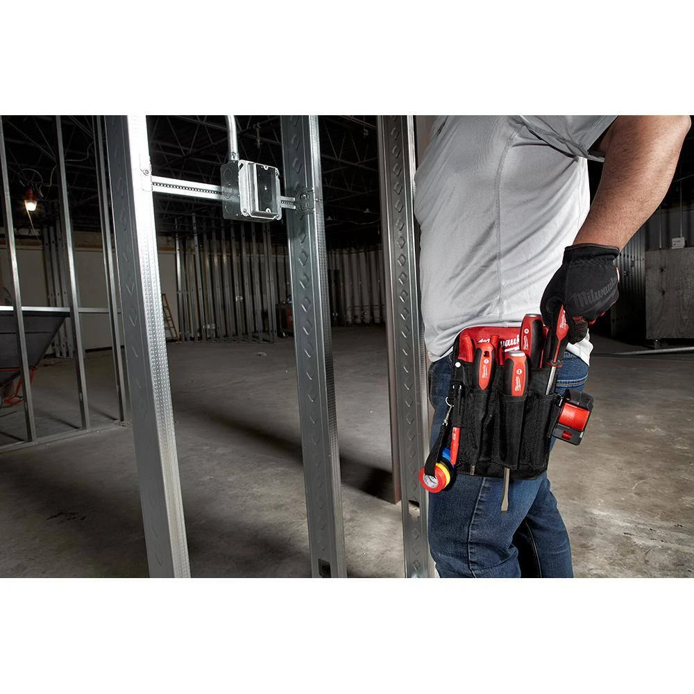 Milwaukee Screwdriver Set with Fastback Folding Utility Knife with Blade Storage and Compact Folding Utility Knife (12-Piece) - Image 13