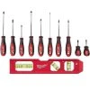 Milwaukee Screwdriver Set with 7 in. Billet Torpedo Level (11-Piece)