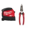 Milwaukee 16 ft. x 1.2 in. Compact Wide Blade Tape Measure with 6-in-1 Wire Pliers