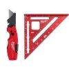Milwaukee FASTBACK 6-in-1 Folding Utility Knife with General Purpose Blade and 7 in. Rafter Square
