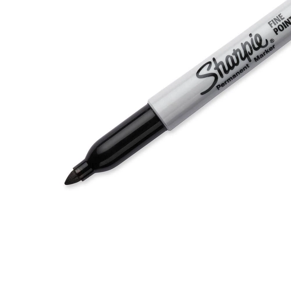 Sharpie Black Fine Point Permanent Markers (2-Pack) - Image 2