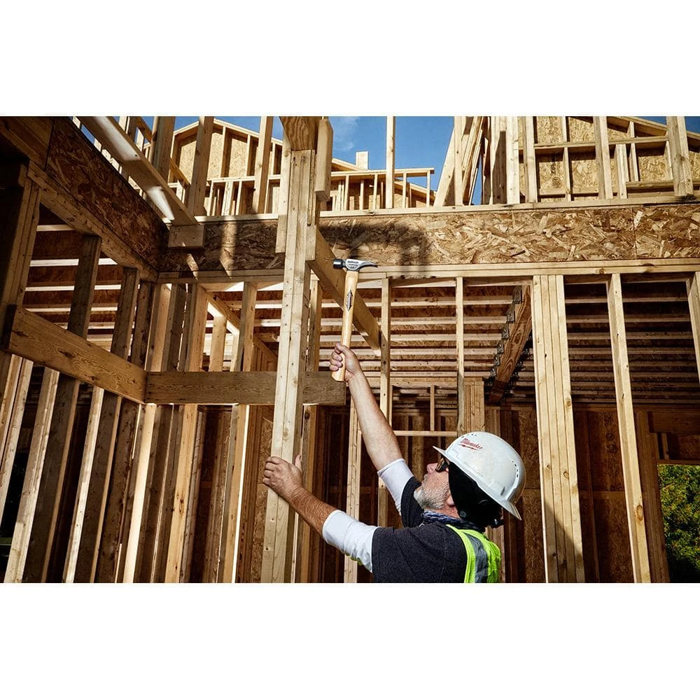 Stiletto 14 oz. Titanium Milled Face Hammer with 18 in. Curved Hickory Handle - Image 8